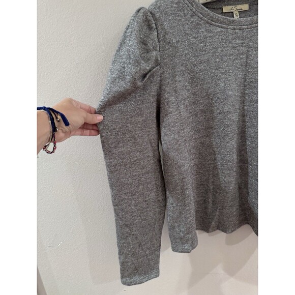 Les Serein Women's Marcello Puff Shoulder Lurex Knit Top Fancy Size XXL NWT - Picture 2 of 7